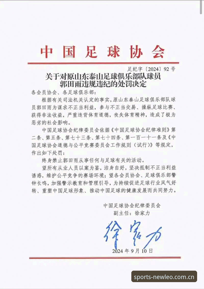 足协禁足名单深度解读：新利体育赛事投注前必看的行业整顿知识